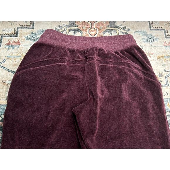 Lululemon Warm Down Jogger Sweatpants Velour Plum Track Pants 4 - Picture 8 of 10